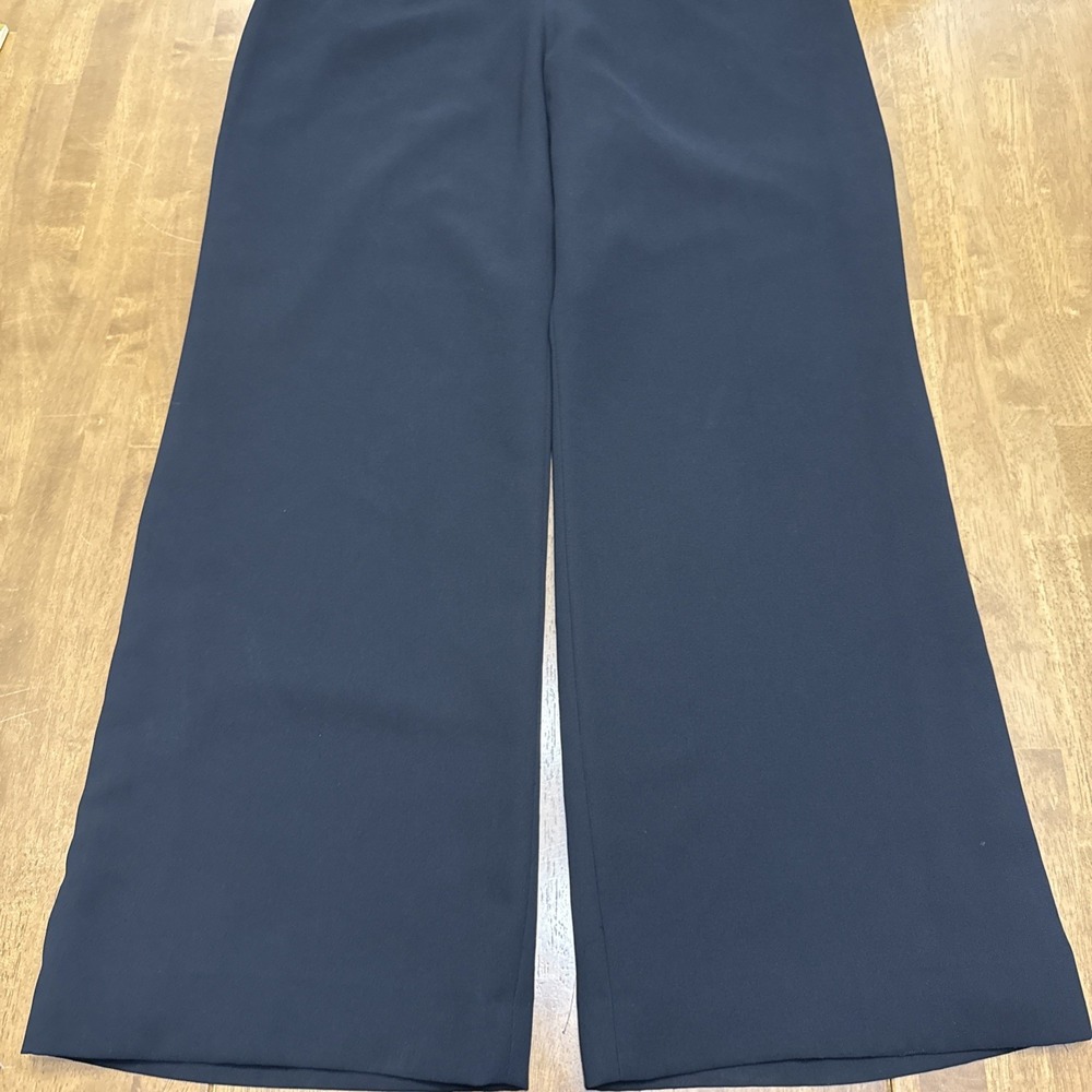 Le Suit satin blazer pant suit set women's 14P petite black 2 piece formal event - Picture 11 of 16